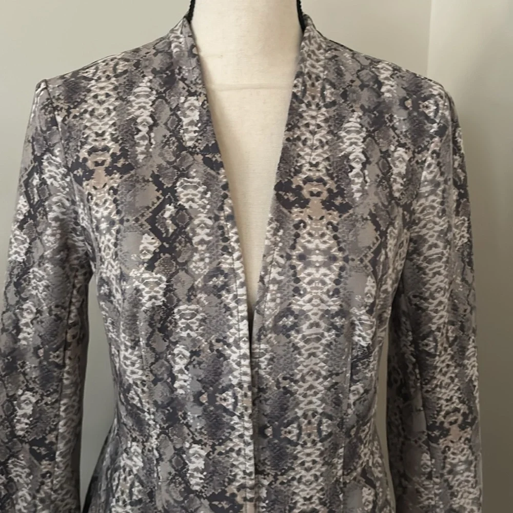 Free People Snake Print Faux Suede Jacket Size X Small - Picture 2 of 4